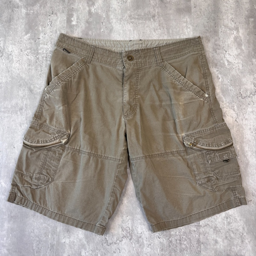 Kuhl Ambush Cargo Shorts Mens 34 Khaki Hiking Outdoor Tactical Style 5149